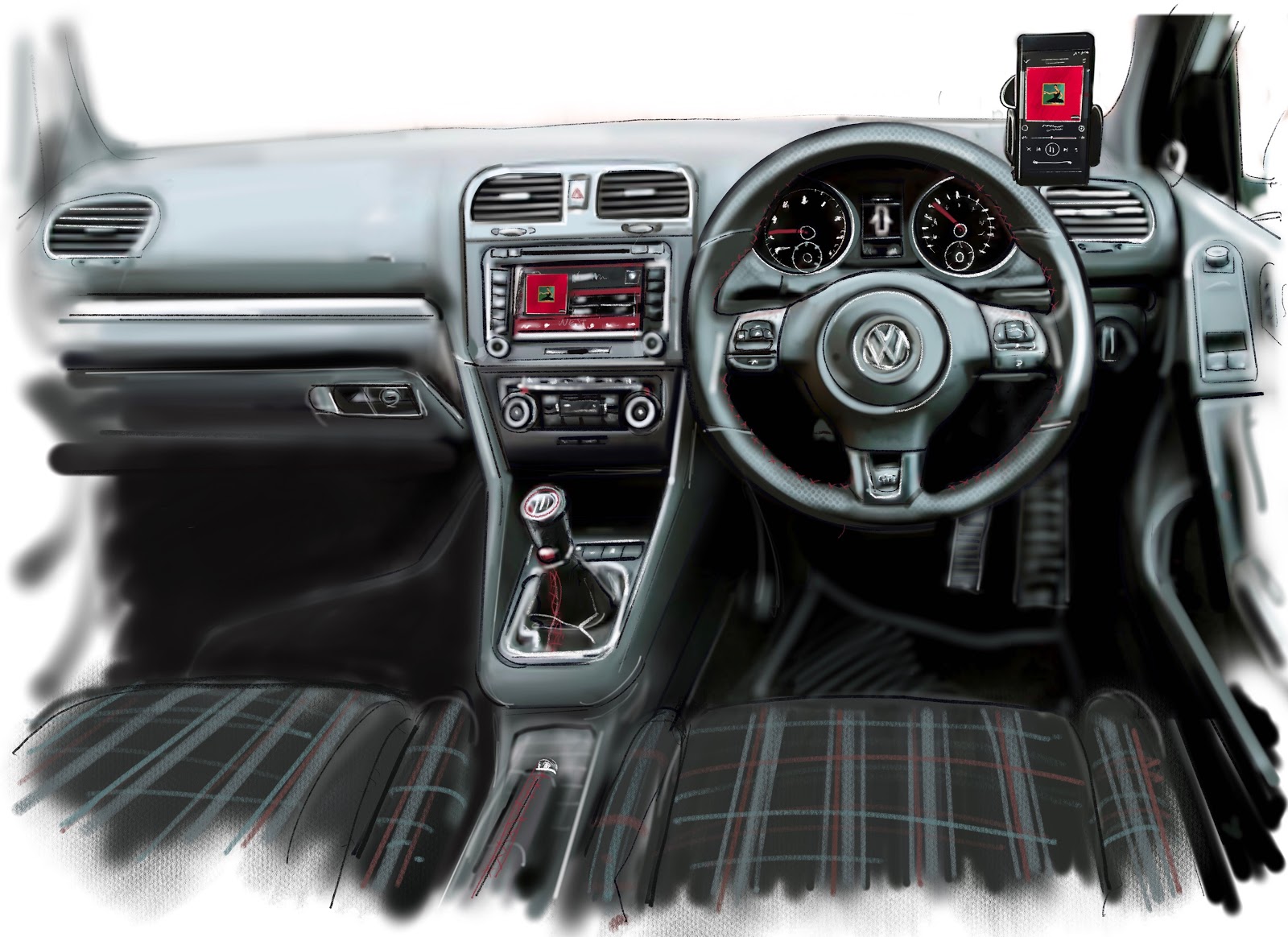 Evolution of the Volkswagen Golf interior 1974-2020