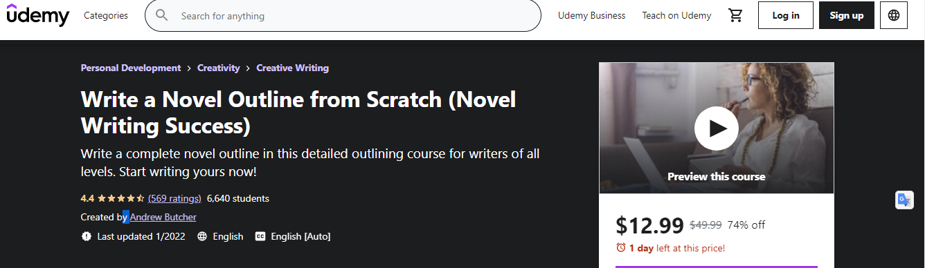 Write a Novel Outline from scratch (novel writing success)