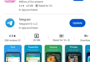 updating Telegram app