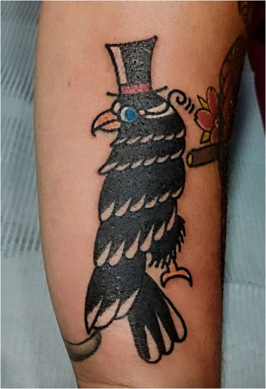 Witch Crow Tattoo 