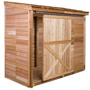 custom sliding wooden garden shed
