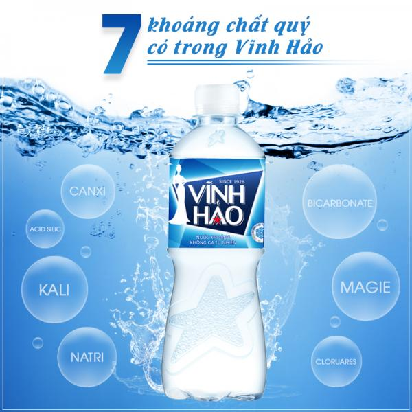 chai nước suối vĩnh hảo 500ml