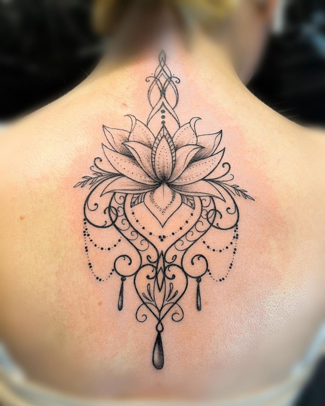 Ornamental Lotus Flower Tattoo