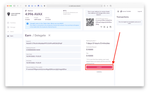 How to Stake AVAX 5