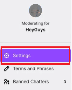 use Twitch Panic button feature
