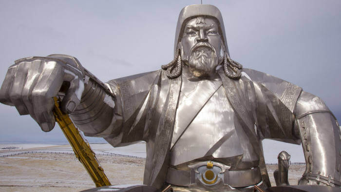 famous landmarks in Mongolia, genghis khan statue, temujin