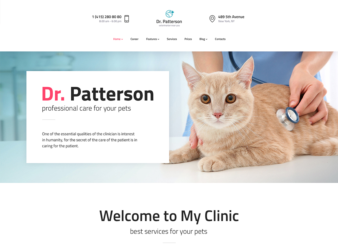 Dr.Patterson - Tema WordPress Medis & Kesehatan