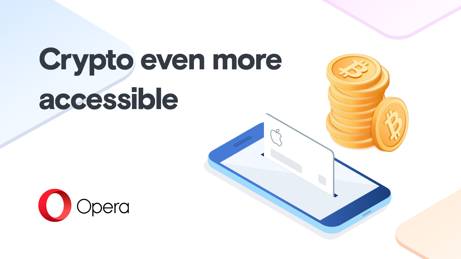 In the crypto browser from Opera, crypto is easily accessible.