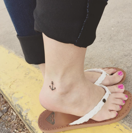 Best Ankle Anchor Tattoo For Women