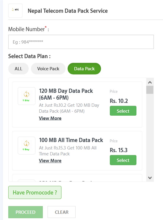 You can Now Buy Data & Voice Packs of Nepal Telecom from eSewa: Here's How to Purchase 3