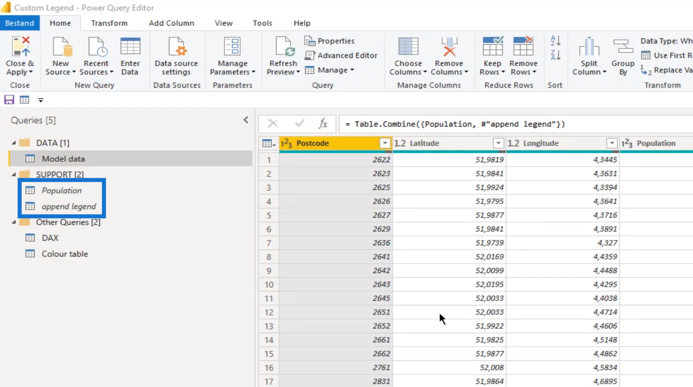 segmentation for Power BI Map Visual