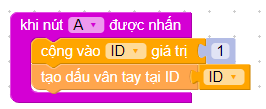 Tạo 1 dấu vân tay mới