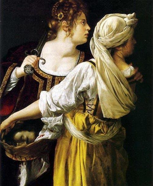 Judith and her Maidservant, painting by Artemisia Gentileschi, 1613