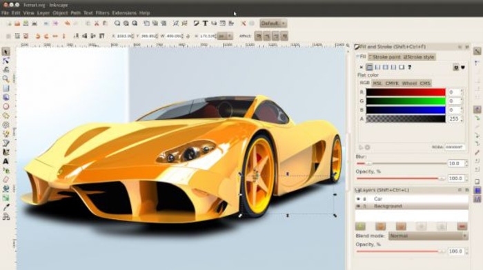 Thiết kế ảnh 3D trên phần mềm Inkscape