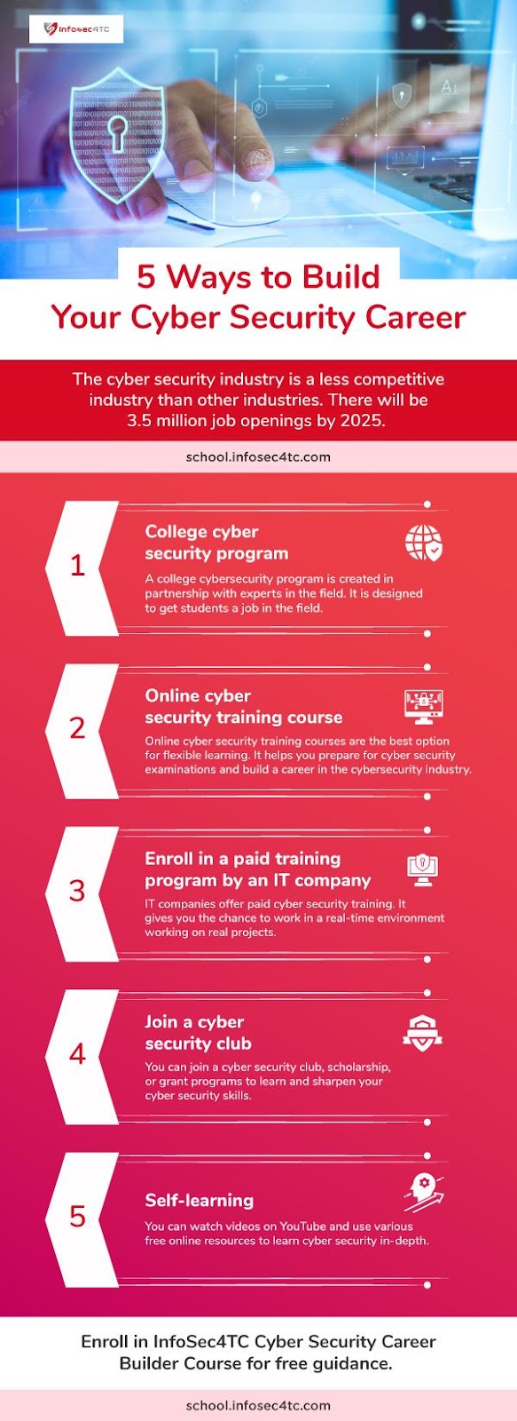 career in cyber security info-graphic