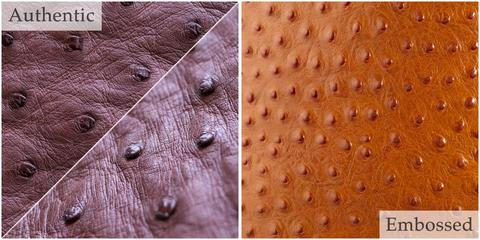 How to tell if ostrich leather is real or fake - OstriTec