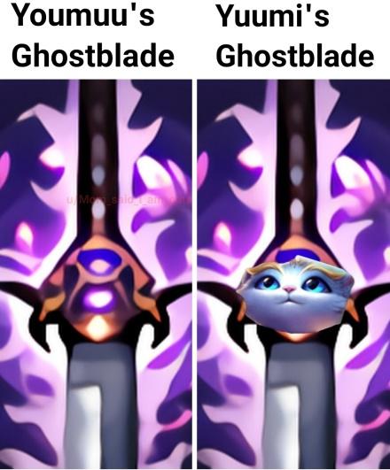 Image result for youmuu's ghostblade tft meme