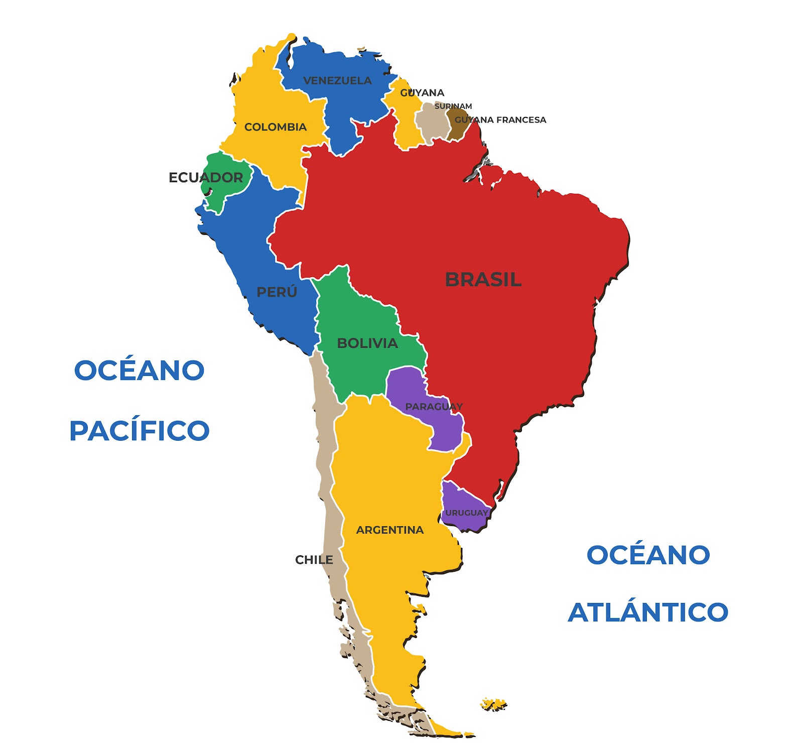 Map of South America Map South America【 Free