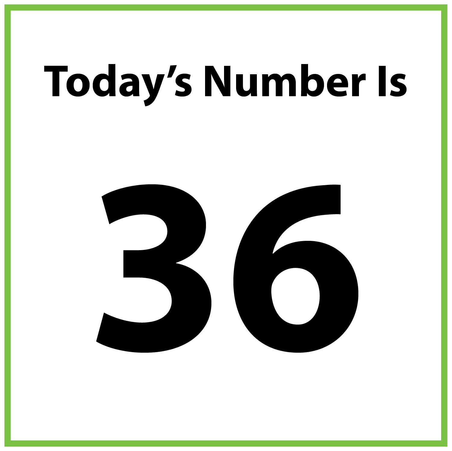 Today s Number: 36 Math At Home