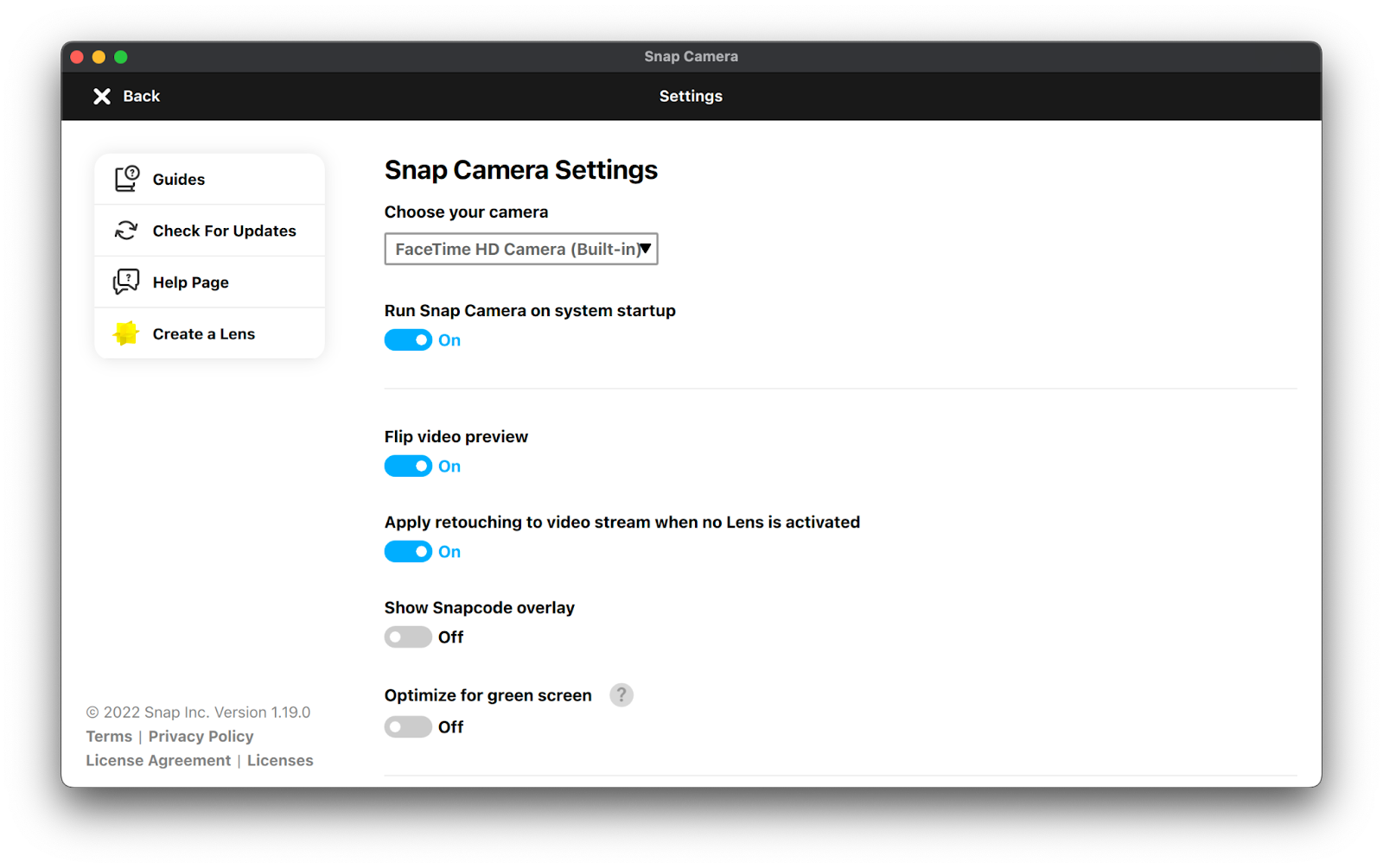 How to use external camera with Snap Camera