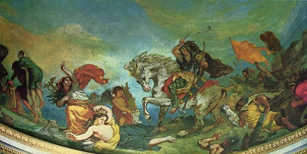 eugene delacroix, attila and his hordes overrun italy and the arts 1847