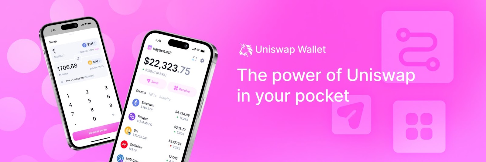 Le DEX Uniswap dévoile le lancement de son portefeuille crypto Uniswap Wallet.