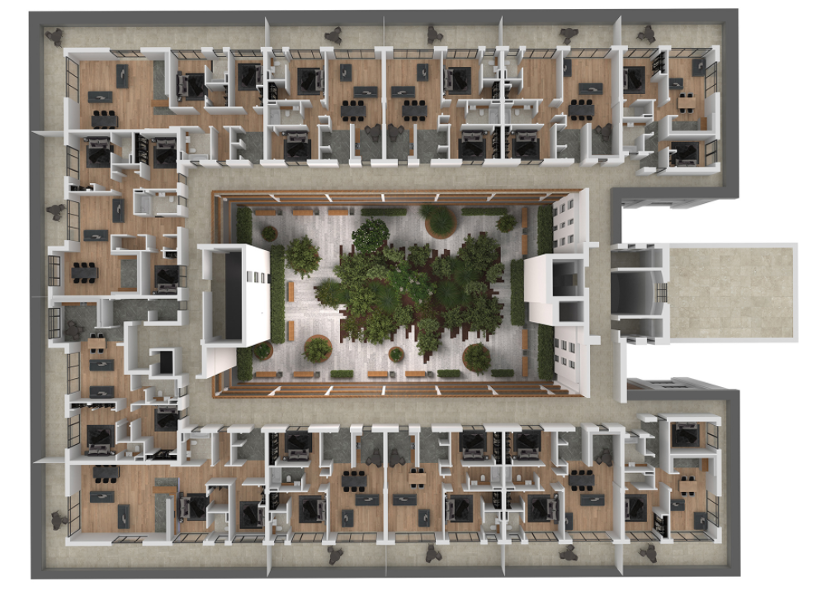 Image of 3d floor plans for houses or 3d floor plan rendering