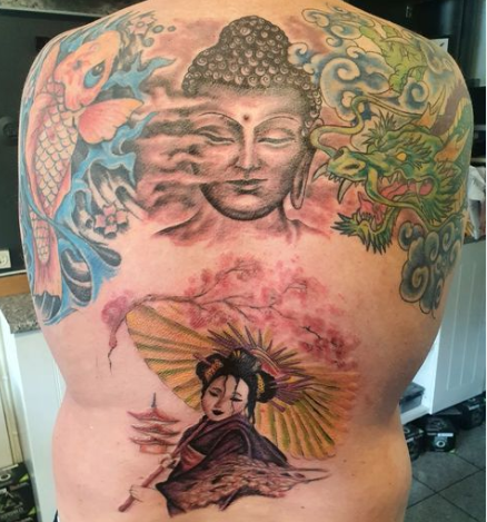 Lord Of World Buddha Tattoo