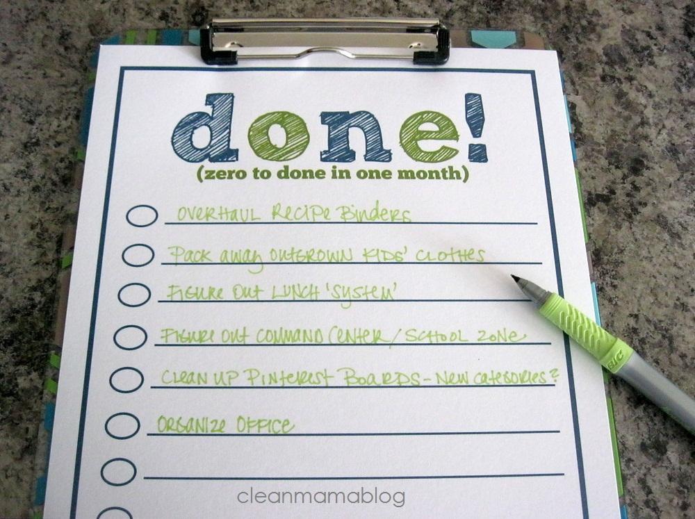 To-Done List productivity method