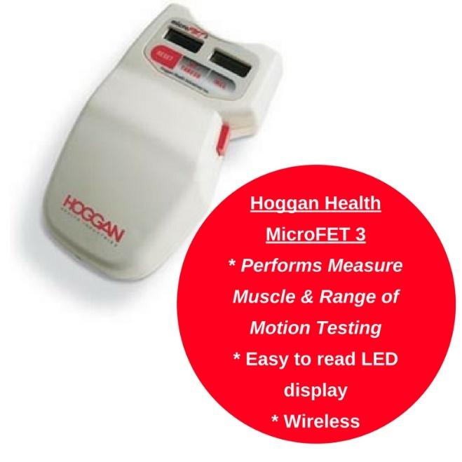 If you’re looking for an accurate, portable muscle testing and range of motion dual device, look no further than the wireless microFET3 Muscle Testing Dynamometer and Range of Motion Inclinometer.