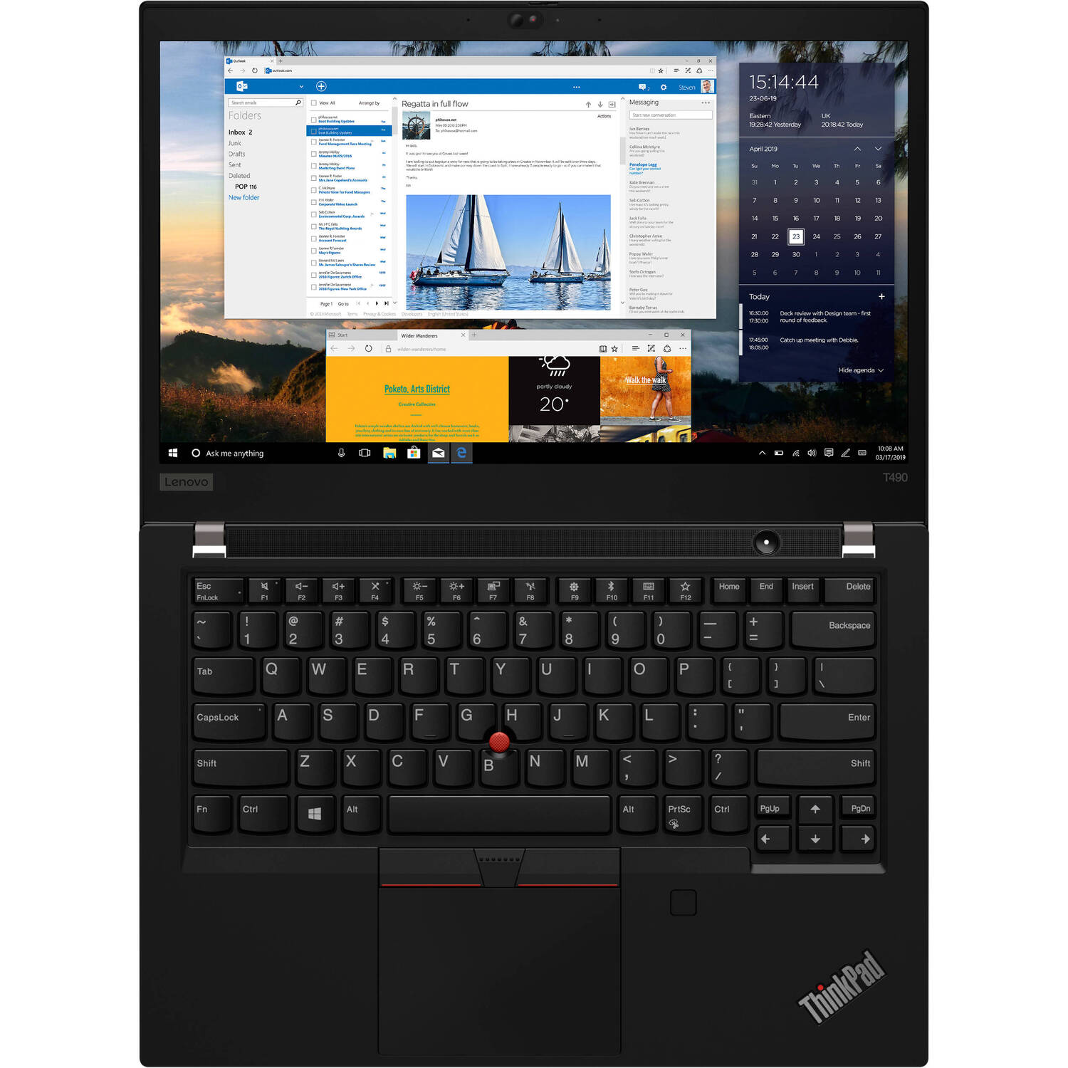 Мощный ноутбук LENOVO ThinkPad T490 (20N2004BRT)