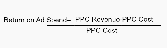 Formule de calcul du ROAS (retour sur les dépenses publicitaires) 