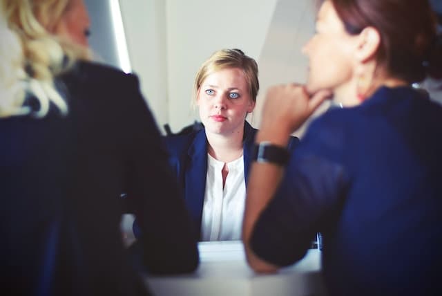 3 people discussing about medical billing lawyers