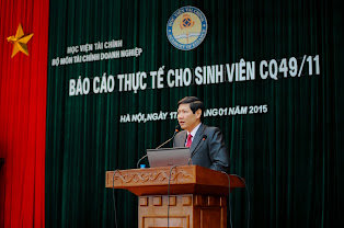 TS.Vũ Văn Ninh- Trưởng Bộ môn TCDN khai mạc đợt báo cáo thực tế