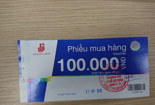 Hệ thống siêu thị Coopmart thường cho ra mắt các phiếu mua hàng