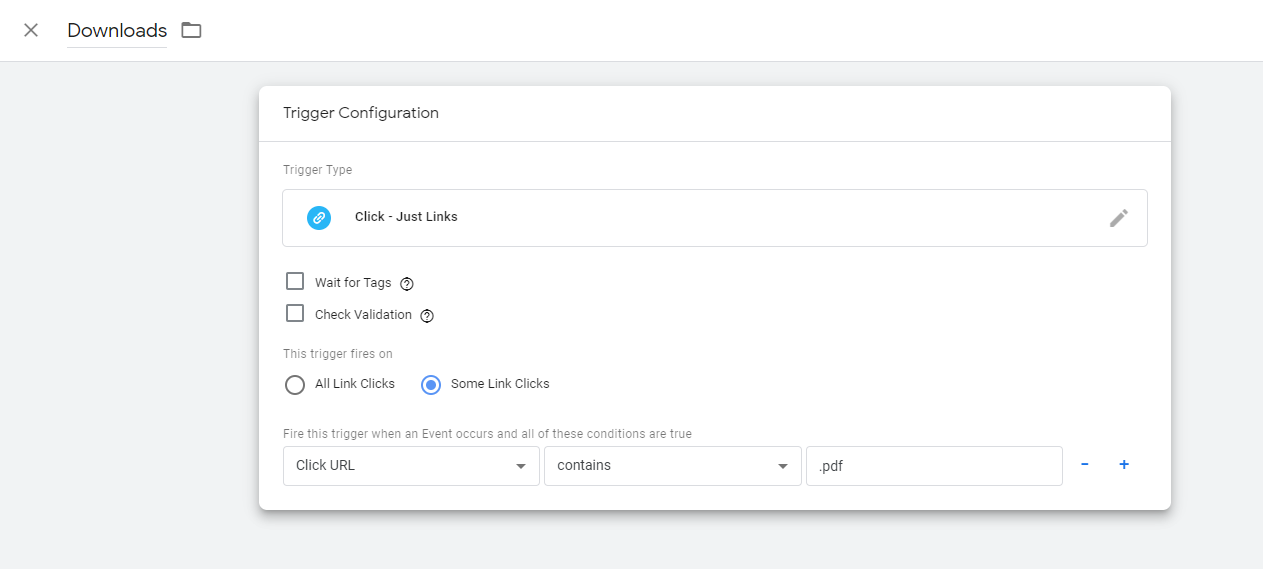 How to configure a Trigger in Google Tag Manager
