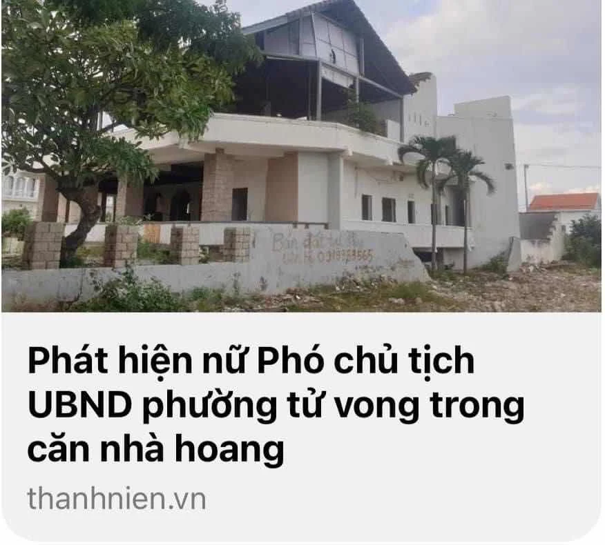 NỮ PHÓ CHỦ TỊCH  PHƯỜNG “HY SINH ANH DŨNG”KHI BAN ĐÊM VÀO CĂN NHÀ HOANG ĐỂ… “CHỐNG DỊCH”?