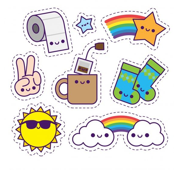 hình vẽ sticker cute