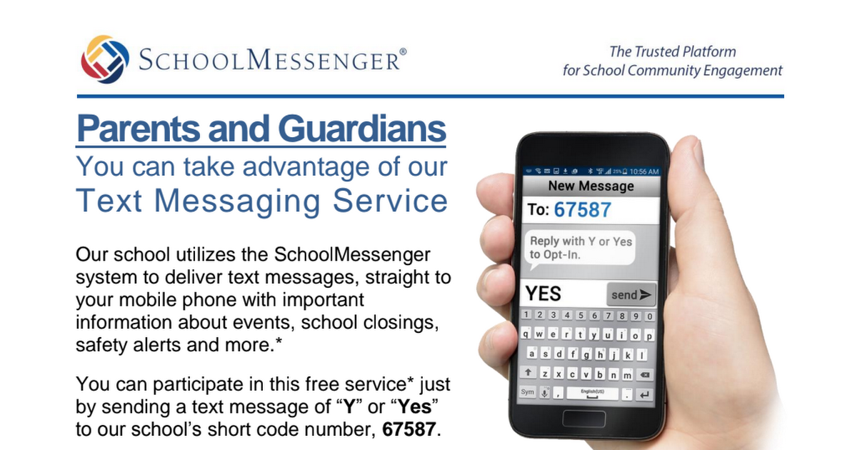 Text message Opt In flyer - 67587.pdf