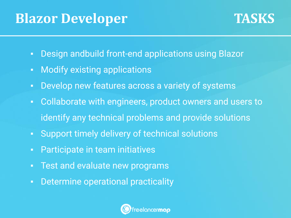 Responsibilities Of A Blazor Developer