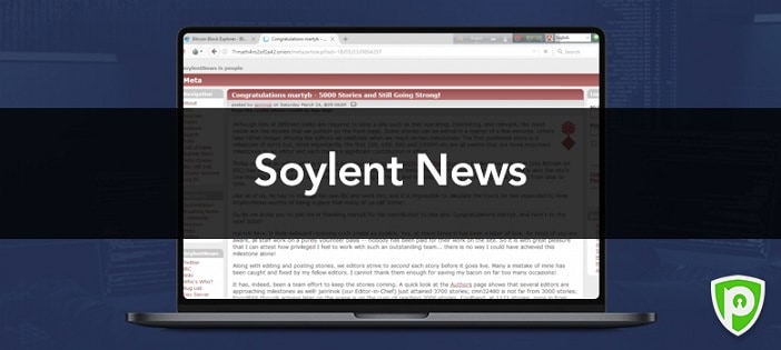 Darkweb website - Soylent NEWS