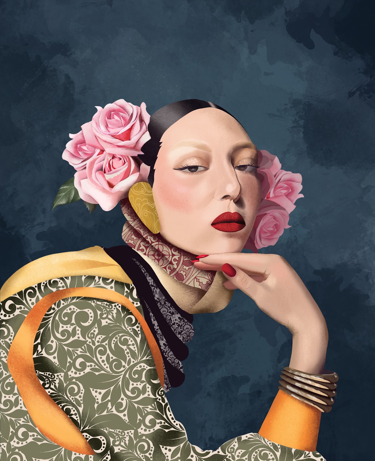 fashion illustration ILLUSTRATION  portrait