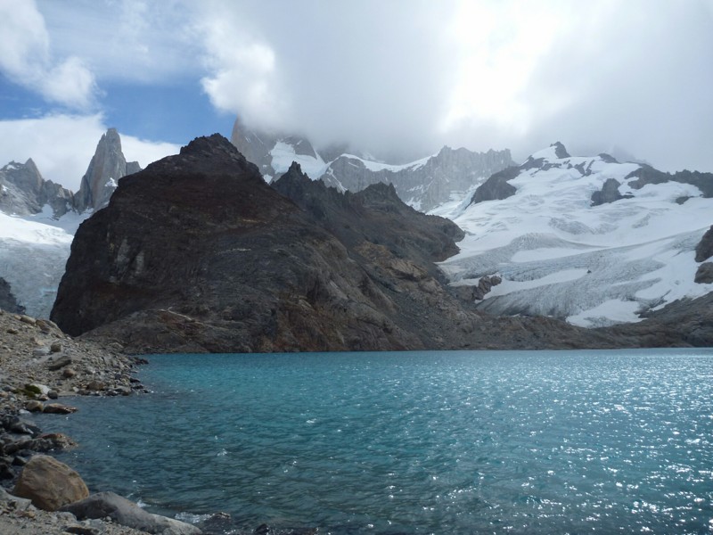Laguna de Los Tres v Národním parku Los Glaciares v Patagonii