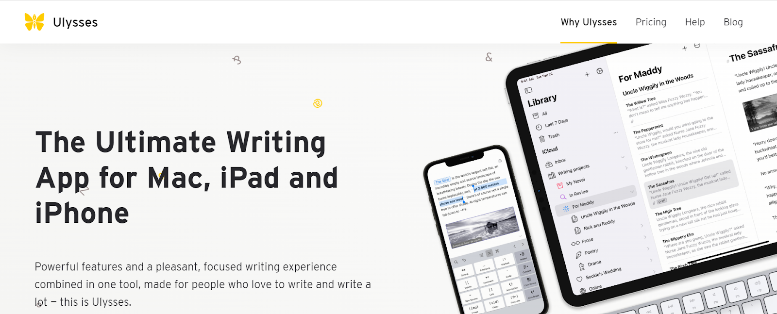 Best content writing tools--Ulysses