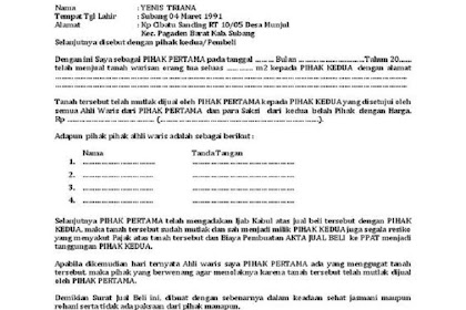 contoh surat setuju terima