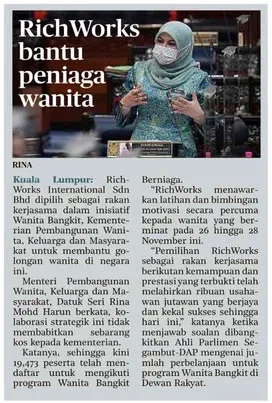 Perjuangan Richworks 2021: Bantu Usahawan Terkesan Pandemik