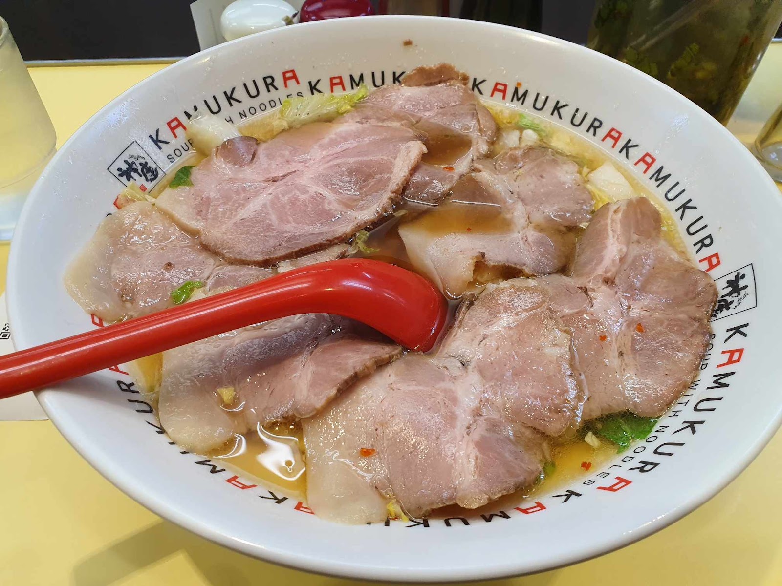Dotombori Kamukura Lucua Osaka's cabbage ramen with char siu slices