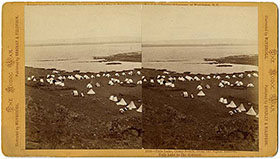 Tule Lake, Camp South, from the Signal Station, Tule Lake in the Distance