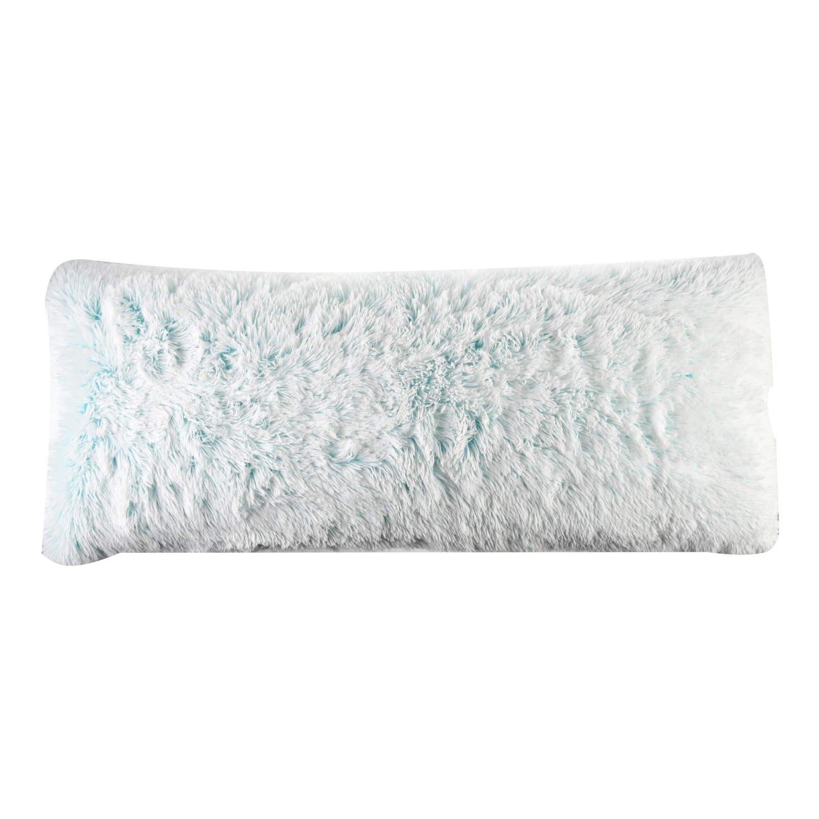 Fluffy body pillows typically need to be hand cleaned or spot cleaned