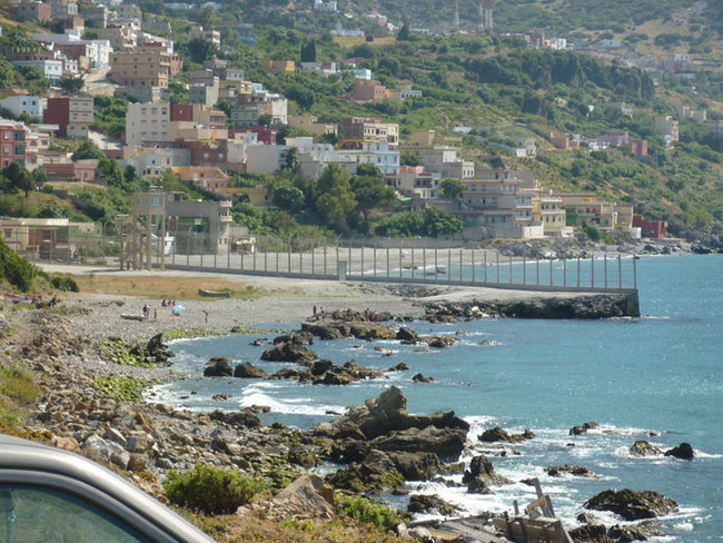 19) Spain and Morocco - High fences to stop illegal immigration into Spain mark the borders of Spain